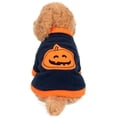 thumbnail image 1 of Suéter cálido para cachorros de primavera y otoño para mascotas, calabaza de Halloween, talla XS, 1 of 5