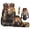 Brown Bear, variant on Jeiento Girls Backpack And Lunch Box Set 5-Piece Water-Resistant Funny Axolotl School Bags for Girls Elementary Students, Back to School Supplies with Padded Straps