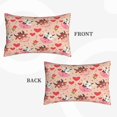 thumbnail image 2 of Daiia cow bull with flower and heart Pattern Bedding Waterproof Pillow Protector Zippered Queen – Bed Bug Proof Pillow Encasement-14"x20", 2 of 6