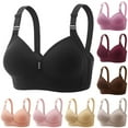 Adjustable Strap Padded Bras Full Coverage Wireless Bras Plus Size Push