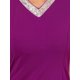 thumbnail image 5 of INSPIRE CHIC Vestido de Manga Acampanada para Mujeres, Escote en V, Vestido de Cóctel Formal hasta la Rodilla, Talla XL, Fucsia, 5 of 6