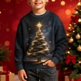 thumbnail image 5 of Frostluinai Christmas Tree Sweaters Boys 5-16 Years Xmas Party Knit Pullover Crew Neck Long Sleeve Oversized Sweater Tops Holiday Outfits, 5 of 8