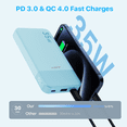 thumbnail image 5 of Power Bank 10000mAh, 35W Portable Charger,Fast Charging Portable Battery Pack with PD 3.0 & QC 4.0, USB C Portable Power Bank for iPhone 15 14 13 Series, Galaxy, Tablet, Switch, and More, 5 of 6