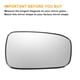 thumbnail image 3 of Reemplazo de vidrio del espejo retrovisor izquierdo y derecho calefaccionado en blanco con respaldo para Honda Accord 03-07, 3 of 6