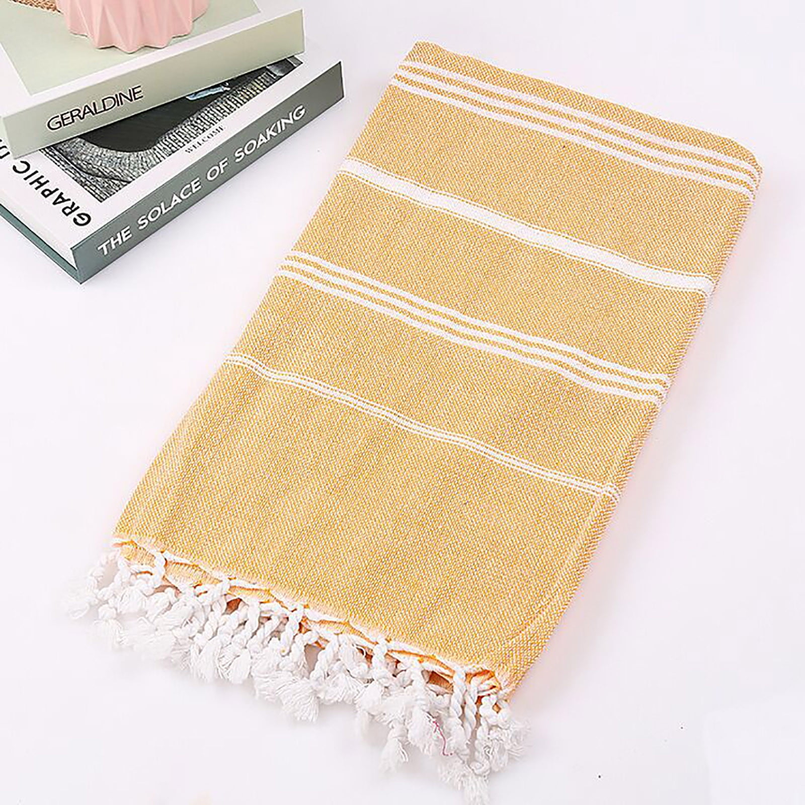 Turkish Bath & Beach Towel - Reversible Medallion Design, 100% Organic Cotton