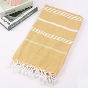 EQWLJWE Turkish Beach Towels (40x72 Inches), Oversized Cotton Sand Free Lightweight Absorbent Quick-Dry Beach Blanket, Extra Large Turkish Bath Towels for Travel and Pool