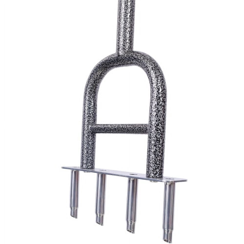 Manual Lawn Coring Aerator, All-Steel Powder-Coated Core Aerator with 3.8'' Corer Plugs, Non-Slip Handle & 12 Inch Weeder Tool