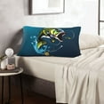 thumbnail image 6 of Gukieu Big bass fish1 Print Plush Pillow Cover, Hidden Zipper Pillow Protector without Pillow Core, Suitable for Bedroom, Office, Car Decoration-16"x24", 6 of 6