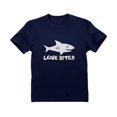 thumbnail image 1 of Tstars Boys Unisex Valentine's Day Shirts for Kids Love Love Bites Funny Humor Shark Valentine's Day Gift Idea for Boy Youth Kids Birthday Party Gift T Shirt, 1 of 7