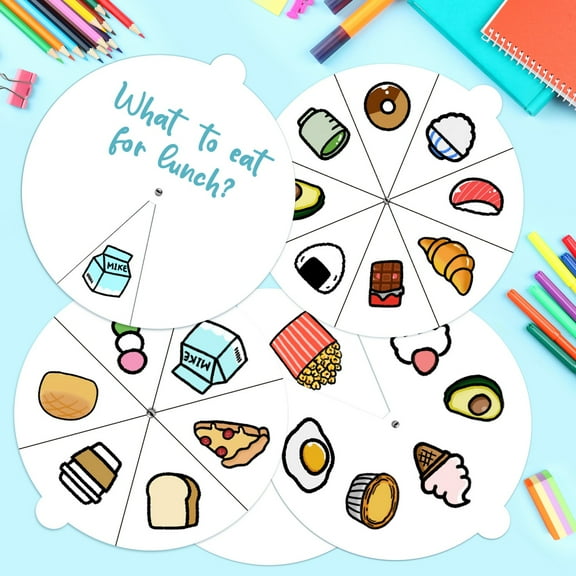 MALLMALL6 Spinning Coloring Wheel Craft Kit Color Your Own Spinning Paper forClassroom Home Activities VBS Supplies