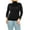 Black, variant on Women's Plus Size Casual Fitted Long Sleeve Solid Turtleneck Sweater Tops