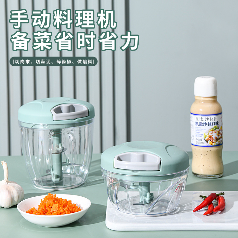 Garlic puree blender, manual garlic press, garlic puller, auxiliary food blender, garlic beater, garlic crusher