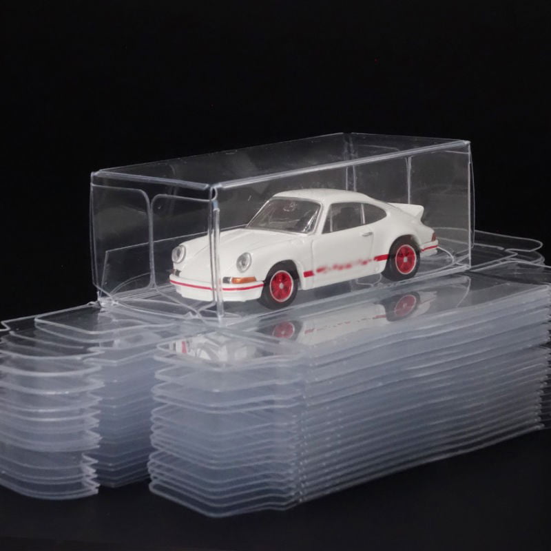 5/10/15/25pcs For 1:64 Model Car Toy Display Box Storage Clear Case PACK Durable 