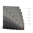 thumbnail image 3 of Smile Art Design Mindset is Everything Canvas Print Black and White Orange Goldfish Shark Entrepreneur Inspirational Motivational Quote Wall Art Living Room Office Ready to Hang Made in USA 22x15, 3 of 4