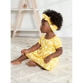 thumbnail image 3 of Gerber Baby & Toddler Girls Dress, Diaper Cover & Headband Outfit Set, 3-Piece (Newborn - 5T), 3 of 11