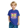 thumbnail image 5 of Frwgonr Toddler Shirts Boys Girls Blue Kids 100th Day of School T-Shirt Celebration Top 3-14, 5 of 5