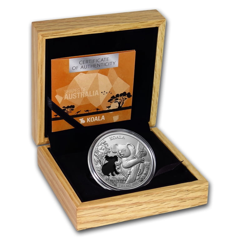 2019 Solomon Islands 1 oz Silver Shapes of Australia (Koala