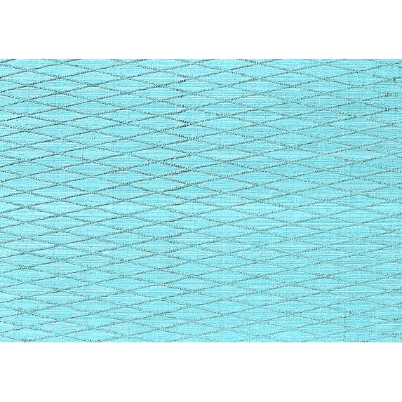 Ahgly Company Indoor Rectangle Trellis Light Blue Contemporary Area Rugs, 8' x 10'
