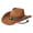 khaki, variant on Turquoise Embroidery Vintage Wide Brim Western Cowboy Hat for Women Men: Faux Suede Ethnic Style for Outdoor Party Vacation, Unisex