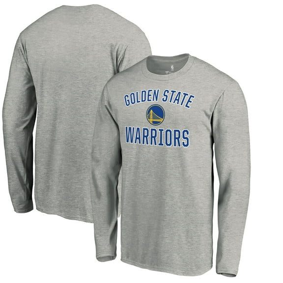 Men's Heather Gray Golden State Warriors Victory Arch Long Sleeve T-Shirt