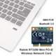 thumbnail image 5 of Tarjeta de red PCI RT3290 150Mbps 2.4GHz Tarjeta de red Bluetooth 3.0 Half Mini PCI-E Adaptador WiFi Barbie Nuevos Originales, 5 of 6