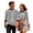 A-Black1371, variant on XIAONU Long Sleeve Tees For Couples Striped Pattern Tops Lightweight Casual Outing Shirts