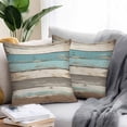 thumbnail image 2 of American Pastoral Outdoor Pillow Covers Pack of 2 Vintage Green Wood Grain Worn Waterproof Throw Pillow Covers Decorative Cushion Cases for Patio Garden Tent Balcony Couch 24x24 inch, 2 of 8