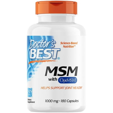 UPC 753950000643 product image for Doctor s Best MSM with OptiMSM  Non-GMO  Gluten Free  Joint Support  1000 mg  18 | upcitemdb.com