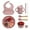 Pink, variant on 6pcs Silicone Baby Feeding Set, Baby Led Weaning Supplies, Baby Plate Set of Suction Bowl and Divided Toddler Plate, Baby Spoon, Fork, Bib, Sippy Cup with Straw and Lid, Food Grade BPA Free, Blue