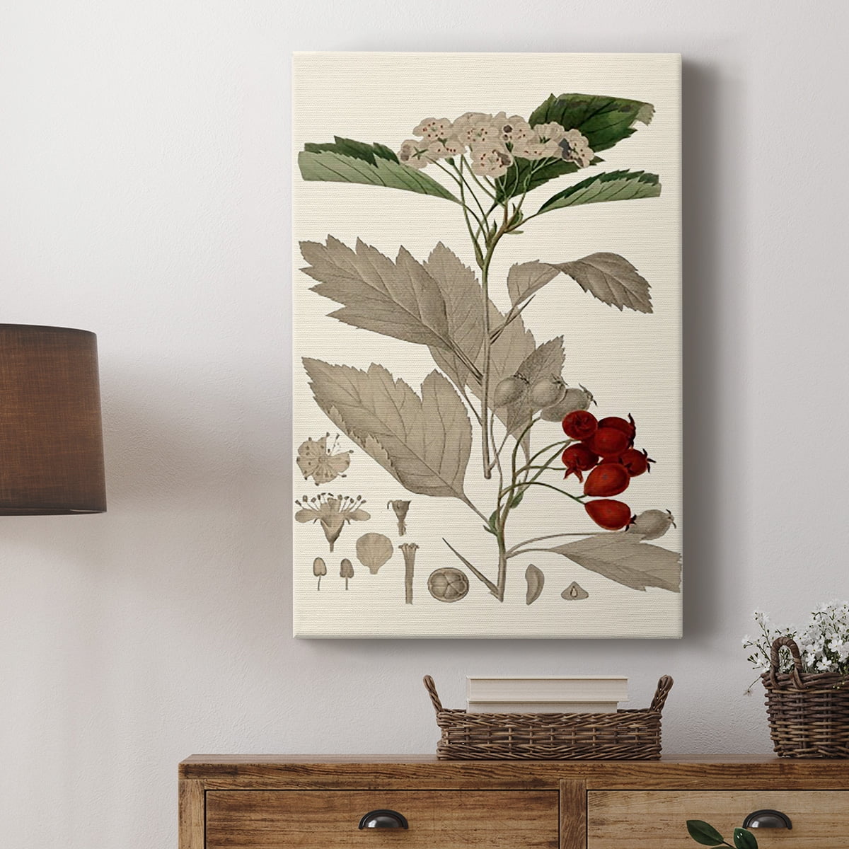 Leaves & Berries I Premium Gallery Wrapped Canvas - Ready to Hang