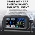 thumbnail image 3 of MesaSe Tire Pressure Monitoring System Solar & USB Powered Tire Pressure Monitor with LCD Screen/4 Sensors/Multiple Alarm Modes IPX7 Waterproof Real-Time Tire Pressure Sensor for RV Trail, 3 of 10