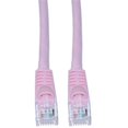 thumbnail image 1 of Cat5e Pink Ethernet Patch Cable, Snagless Molded Boot, 7 foot, 1 of 1