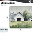 thumbnail image 4 of Stupell Industries Rustic Lodge Farm Home White Barn Canvas Art, 17 x 17, by Kim Allen, 4 of 8