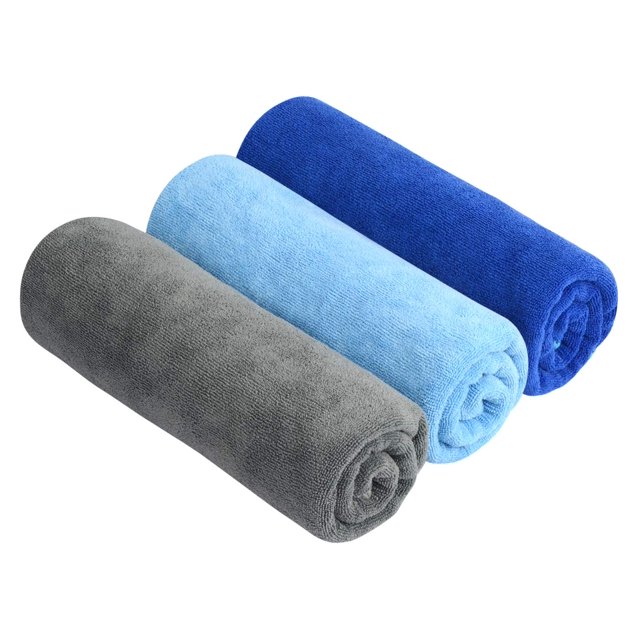 Sinland Toallas De Microfibra Para Camping, Súper Absorbentes, Compactas, Ultra Suaves, De Secado Rápido, Toallas De Gimnasio Para Deportes, Playa, Natación, Mochilero, Senderismo Y Yoga, Paquete De 3