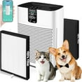 thumbnail image 1 of HEPA Air Purifier for Large Bedrooms & Homes (Up to 2400 Sq Ft) - Quiet 15dB Sleep Mode, Smart App Control, 2 Filters for Pet Hair, Dander, Odor, Smoke & Dust, 1 of 1