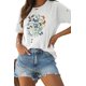 thumbnail image 4 of ABPHQTO Camiseta sin mangas con estampado gráfico en forma de corazón de béisbol negra para mujer, 4 of 5