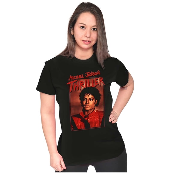 Michael Jackson Thriller Music Video Womens Fitted Plus Size Graphic Tee Brisco Brands 2X
