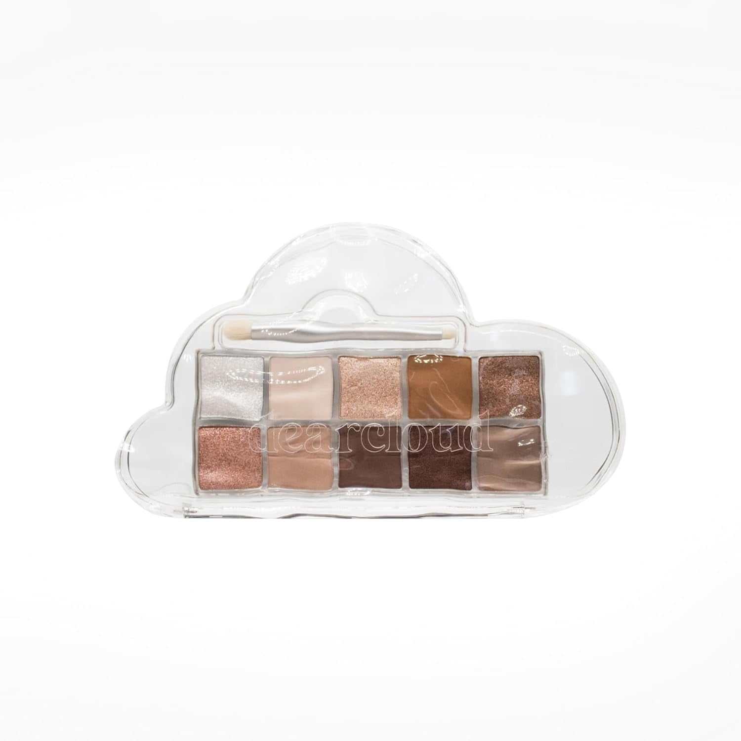 dearcloud Sky/Shadow – Buttercream Latte – eye shadow palette makeup with 10 Ultra-Fine Pigments & Dual-Ended eyeshadow brush – Korean beauty eye makeup (Buttercream Latte)&nbsp;