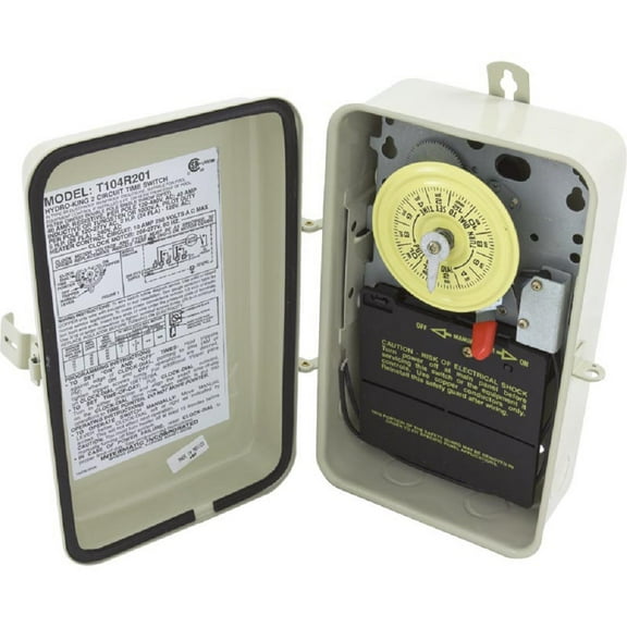 Intermatic T104R201 230V 24-Hour Time Clock with Fireman