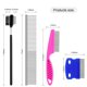 thumbnail image 2 of Kit de peine para el cuidado de mascotas, para perros pequeños, cachorros, quitamanchas, 2 en 1 con dientes redondos para eliminar nudos, costra y moco, 2 of 5