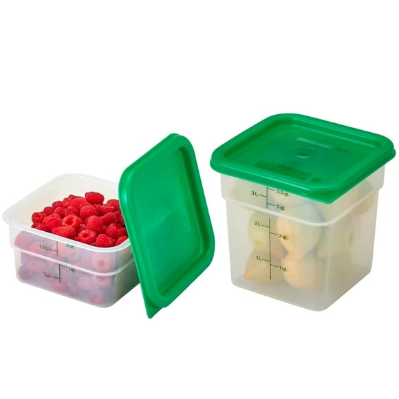 Recipiente de almacenamiento de alimentos Cambro Classic Series 2/4QT, paquete de 2