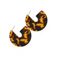 thumbnail image 1 of Pendientes colgantes geométricos de múltiples formas de resina acrílica de leopardo para mujer Pendientes de carey de acetato con estampado, 1 of 5