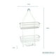 thumbnail image 2 of Estante Organizador Colgante Extra Amplio con 3 Niveles Organizador Para Regadera Blanco Mate Moorefield, 2 of 9
