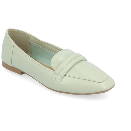 

Journee Collection Womens Vidoree Tru Comfort Foam Loafer Slip On Square Toe Flats