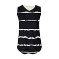 thumbnail image 5 of Njoeus Tank Tops For Women's Striped V-Neck Sleveless Camisole Tank Casual Loose Striped T-Shirt Fish Tank Tops, 5 of 5