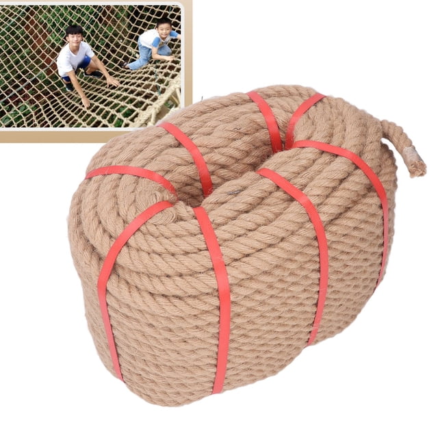 Rope, Cuttable High Strength 20mm Diameter Jute Rope 50m Length for Home