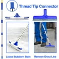 ITTAR Grout Brush & Floor Scrub Brush with Long Handle, Extendable