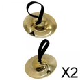 thumbnail image 1 of 2x Platillos de Mano para Niños, Platillos de Mano con Cuerda para Los Dedos, Platillo de Choque Rítmico para Niños para Juegos, Coros, Presentaciones 2 piezas, 1 of 10