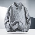 thumbnail image 2 of Wdgfv Men's Sweater Coat Heavyweight Knit Pullover Long Sleeve Round Neck Comfortable Warm Casual Outerwear For Autumn Winter Season, 2 of 4