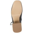 thumbnail image 6 of Journee Womens Beverley Covered Block Heel Square Toe Booties, Widths Available, 6 of 10